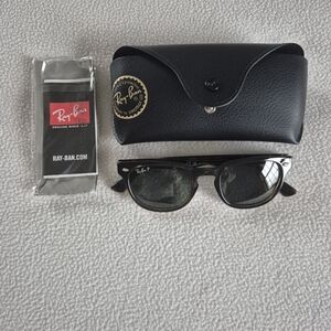 Ray-Ban Unisex  RB4140 Light Havana Polarized Sunglasses with Black Case